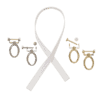 Quick Clip Strap With Hardware Silver/Gold